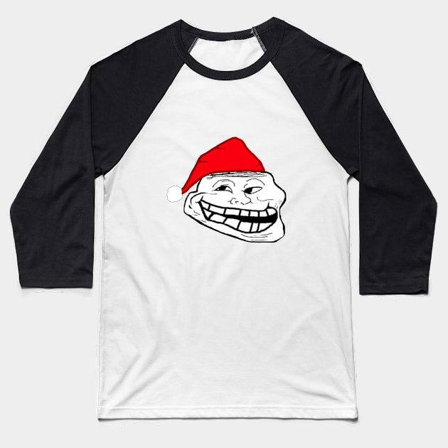 Christmas Troll Baseball T-Shirt by CatGirl101